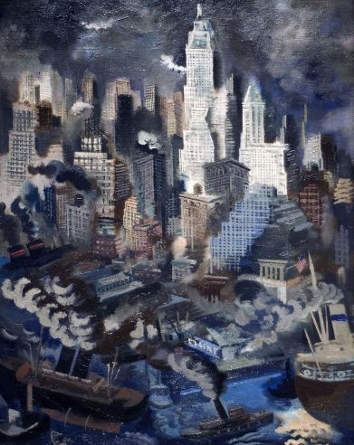 Grosz Lower Manhattan 1934